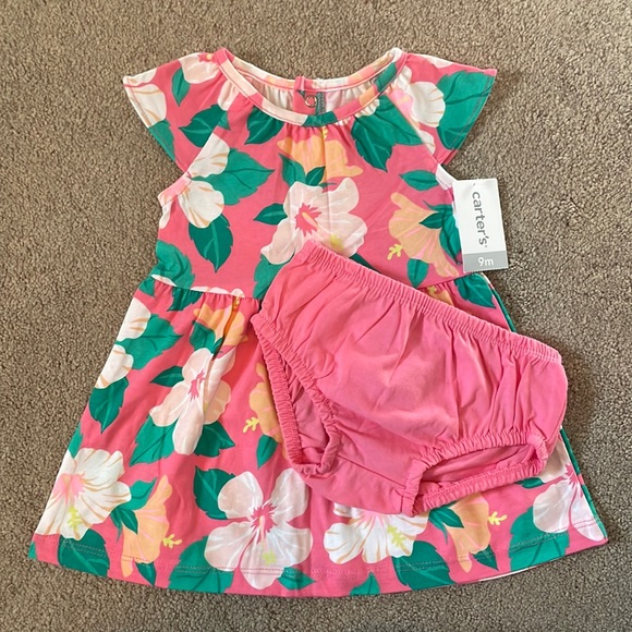 Carter's Dresses Carters Baby Girl Dress And Bloomers Poshmark